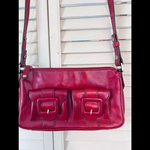 Kenneth Cole Red leather purse - Picture 4 of 8